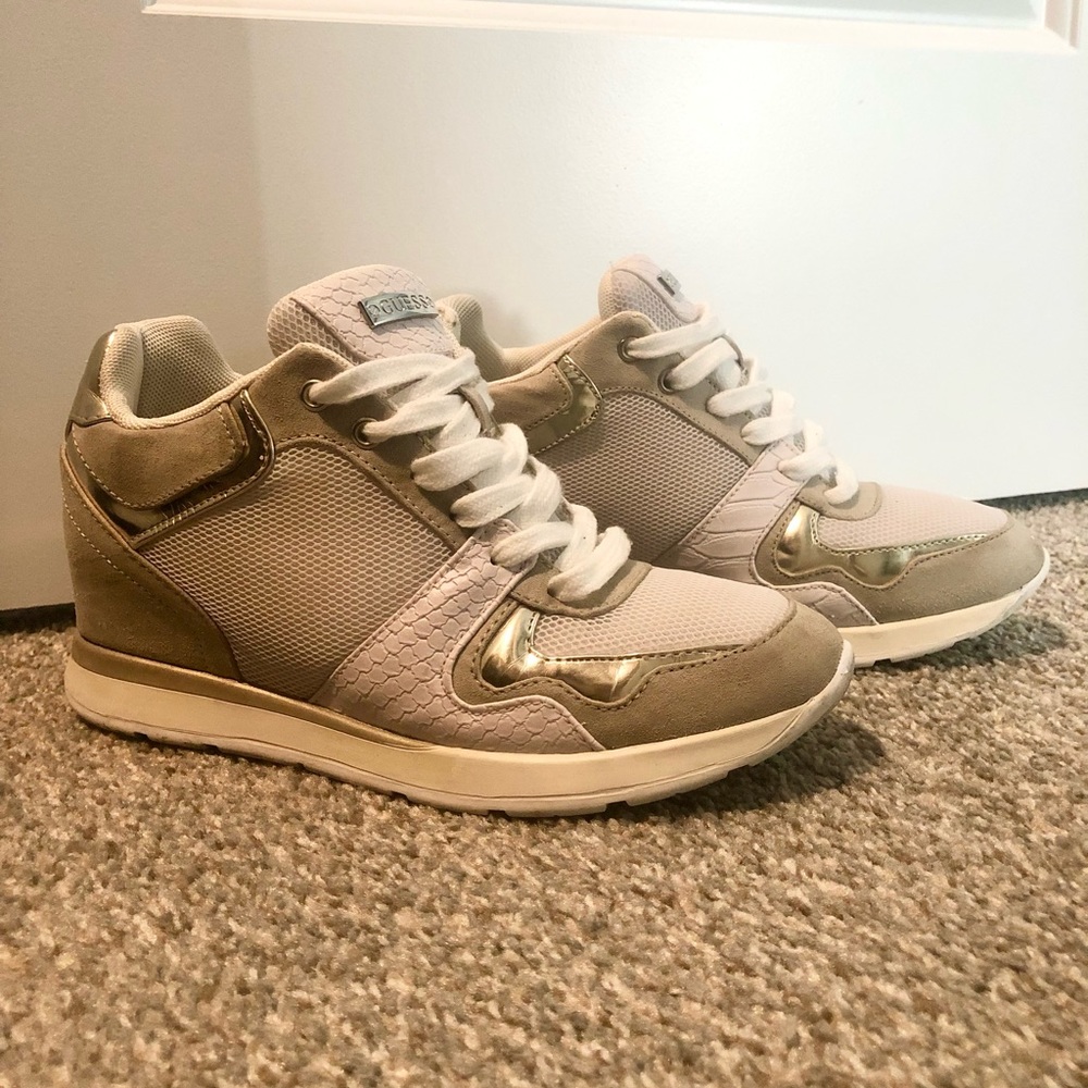 Women’s GUESS Hidden Wedge Sneakers - Size 7